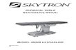 Skytron Table Manual