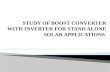 Study of Boost Converter With Inverter for Stand Alone Solar Applications