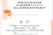 Revision Game Elementary