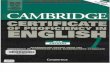 Cambridge Certificate of Profeciency in English 1