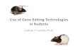 Use of Gene Editing Technologies in Rodents (Carlisle Landel)
