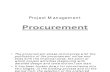 Procurement in Project Management