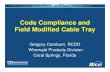 Code Compliance and Field Modified Cable Tray