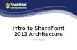Intro to SharePoint 2013 Architecture