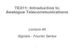 TE311 Lecture03 Fourier Series