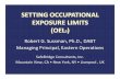 Setting OELs, Dr Robert Susman, Safebridge