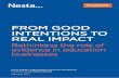 From Good Intentions to Real Impact