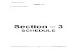 Bid Document Section 3 - Schedule
