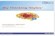 My Thinking Styles Technical Report