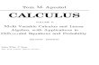 Tom Apostol - Calculus Vol 2