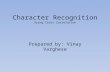 VRGVIN002 Character Recogntion. Using Cross correlation.