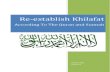 Re-establish Khilafah According to Quran and Sunah