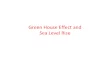 Green House Effect and Sea Level Rise