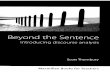 0868715 30CE7 Thornbury s Beyond the Sentence Introducing Discourse Analys