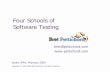 Four Schools of Software Testing