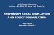 ALG Responsive Local Legislation and Policy Formulation