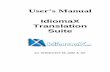 IdiomaX Translation Suite - Manual