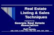 Georgia Real Estate Listing &l Sales Techniques