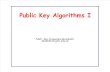 Leksion 8 Public Key Algorithms