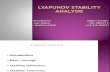 Lyapunov Stability Analysis