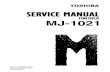 MJ-1021 Service Manaul Ver1
