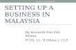 Setting Up a Business in Malaysia