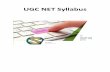 UGC NET Syllabus - Computer Science and Applications