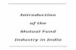 JAISH Introduction of Mutual Fund Industry