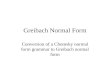 Greibach Normal form