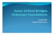 Scour Critical Bridges and Unknown Foundations