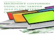 Microsoft Customers using Lync Server 2010 Plus External Connector - Sales Intelligence™ Report