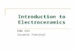 Chapter 1-Introduction to Electroceramics