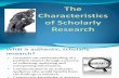 1.1.2 Scholarly Research