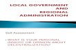 Local Goverment and Regional Administration