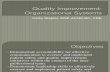 Quality Improvement-Organizational Systems