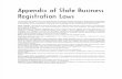 Business Registration Laws Appendix