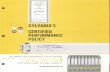 Sylvania Fluorescent Certified Performance Policy Brochure 1962