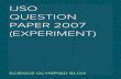 IJSO Question Paper 2007 (Experimental)