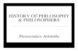 History of Philosophy and Philosophers