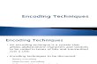 2.1 - Encoding Techniques (2)