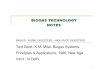 Indian Notes on Biogas Technology