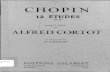 Chopin Cortot Estudios Op.10