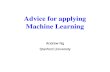 ML-Advice Machine Learning