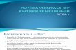 2 Fundamentals of Entrepreneurship