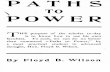 Floyd B. Wilson - Paths to Power (1901)