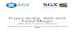 Project AvatarASX ASX SGX Failed Merger
