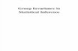 Group Invariance in Statistical Inference (Narayan)