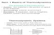 Sect. 1 Basics of Thermodynamics1