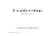 Leadership Student Manual