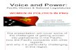 Women’s voice and power in Papua New Guinea’s legislature